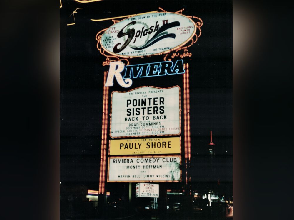 Pointer Sisters and Brad Cummings at the Riviera, Las Vegas